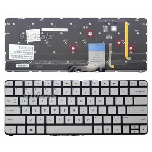 Bàn phím Laptop HP 13T-3000 Màu Bạc có đèn
