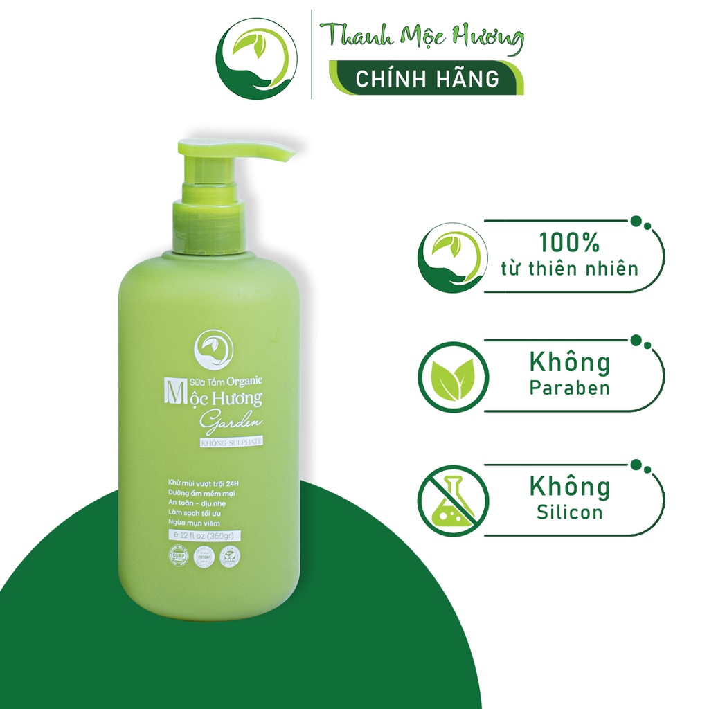 Sữa tắm trắng da Mộc Hương Garden Thanh Mộc Hương 350ml