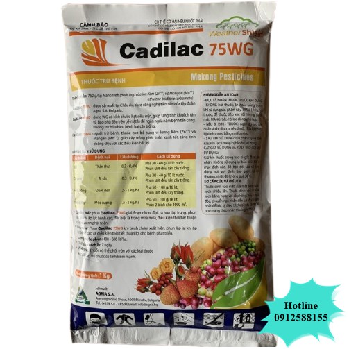 Thuốc Trừ Bệnh Cadilac 75WG (gói 1Kg) - VTNN Bắc Từ Liêm