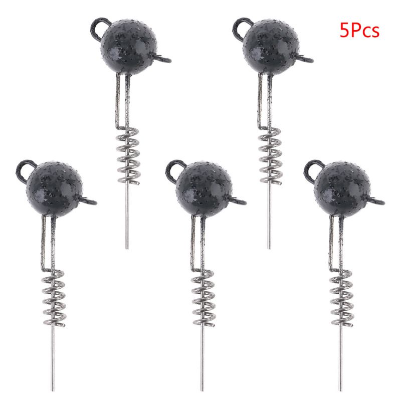 Set 5 Đầu Nối Mồi Câu Cá Bằng Thép Không Gỉ 7g 10g 15g 20g 25g 30g 50g Pike
