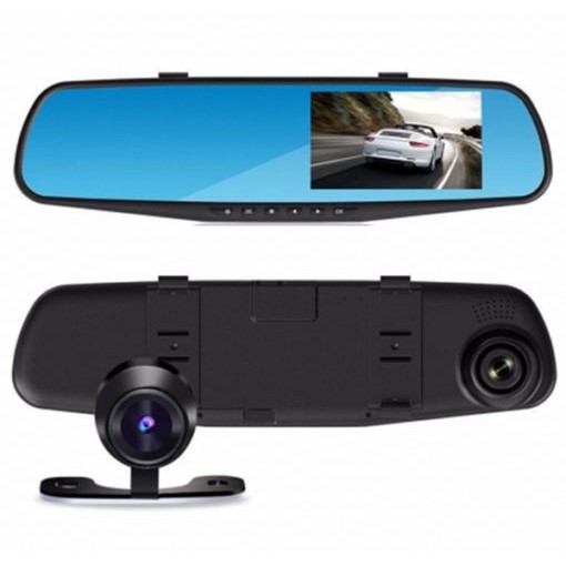 [Giá rẻ] Camera Hành Trình Gương Chiếu Hậu Và Camera Lùi Vehicle Blackbox Dvr Full Hd Cao Cấp