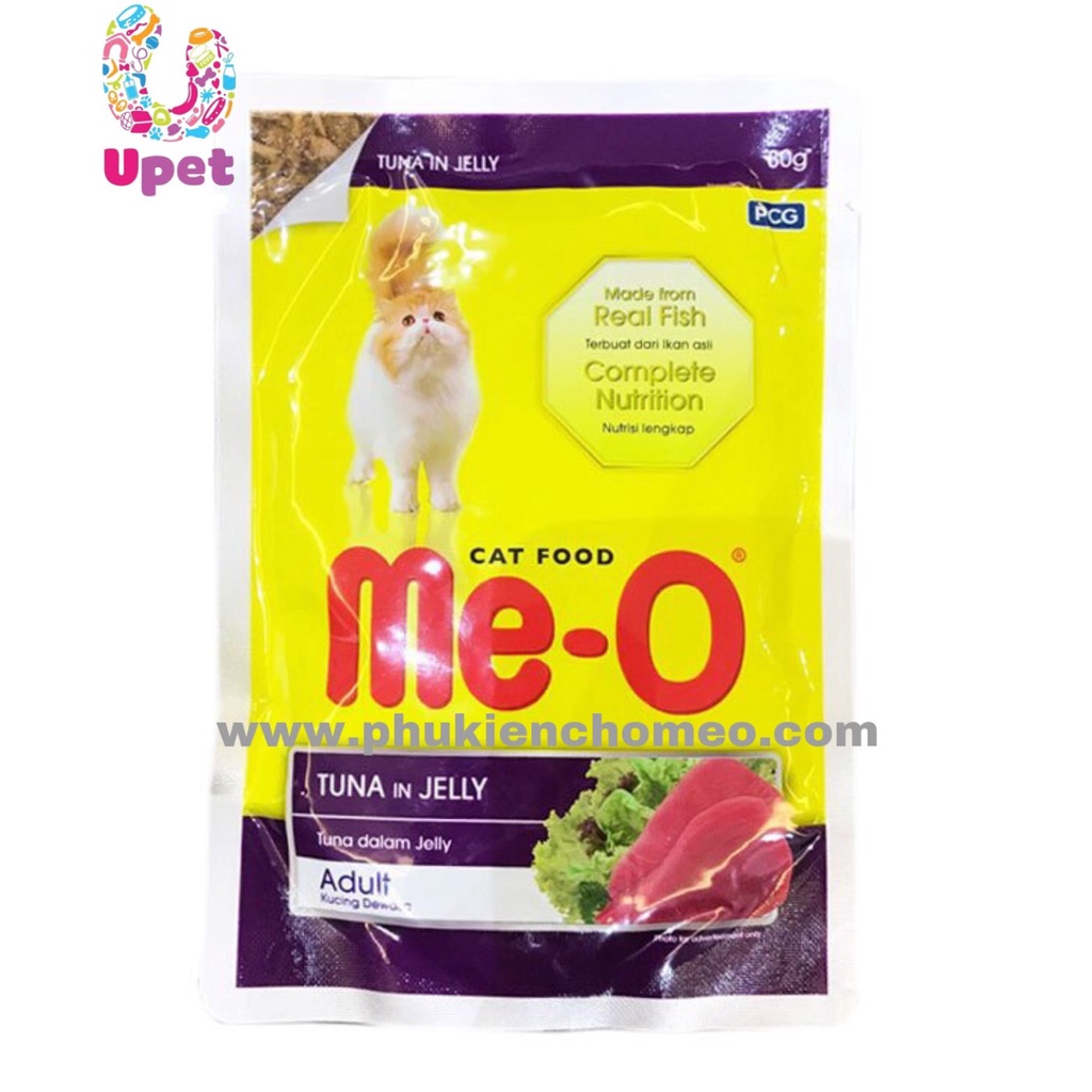 Pate /Súp/ Thức ăn ướt Me-o 80g mới về Nhiều Vị Mới kích thích ăn uống và đầy đủ dinh dưỡng cho mèo trưởng thành