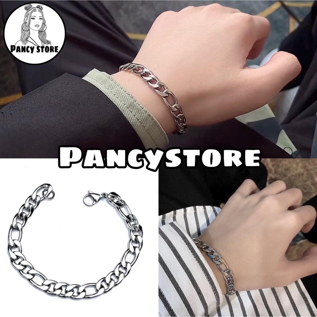 vòng tay lắc tay nam nữ titan dây xích