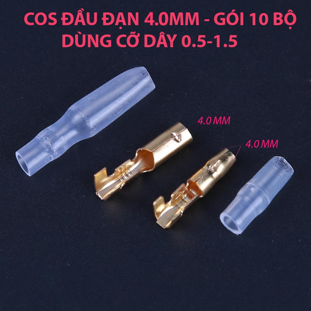 Bộ Cos Đầu Đạn / Ghim Tròn 4.0 - AT18 ( 1 bịch/100 bộ)