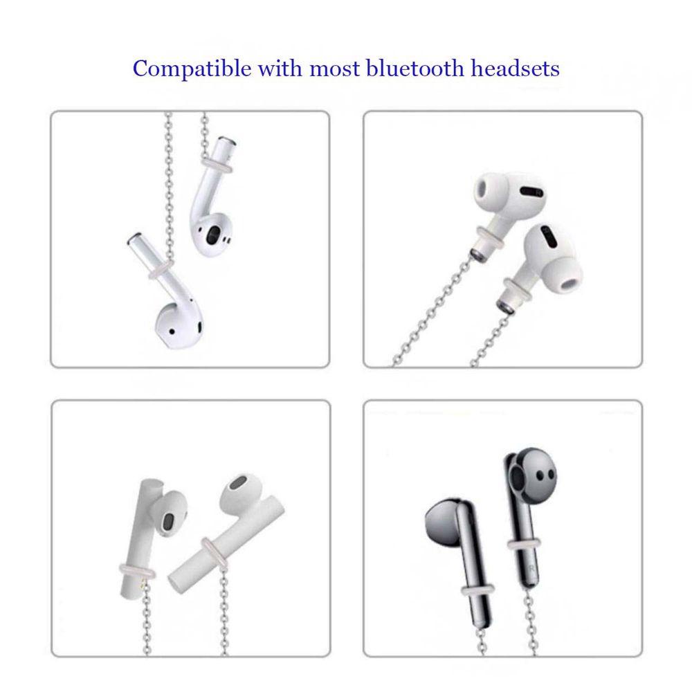 Qqmall Dây Đeo Cổ Gắn Tai Nghe Bluetooth Mặt Trái Tim Chống Rơi Phong Cách Hàn Quốc Làm Quà Tặng Cho Bạn Bè