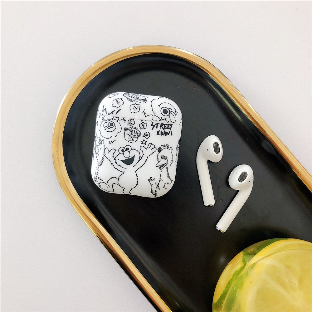 Kaws Apple Airpods 1/2 case Tide brand universal wireless Bluetooth headset luminous embossed hard shell for i11 i12