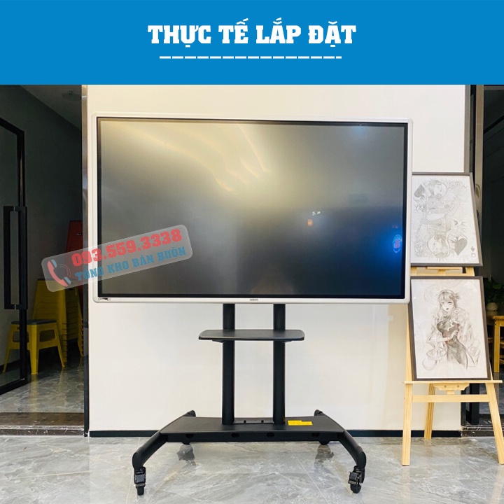 Giá Treo Tivi Di Động NB AVA1800 55 - 65 - 70 - 75 - 80 Inch - Kệ Giá Đỡ Tivi Có Bánh Xe Di Chuyển