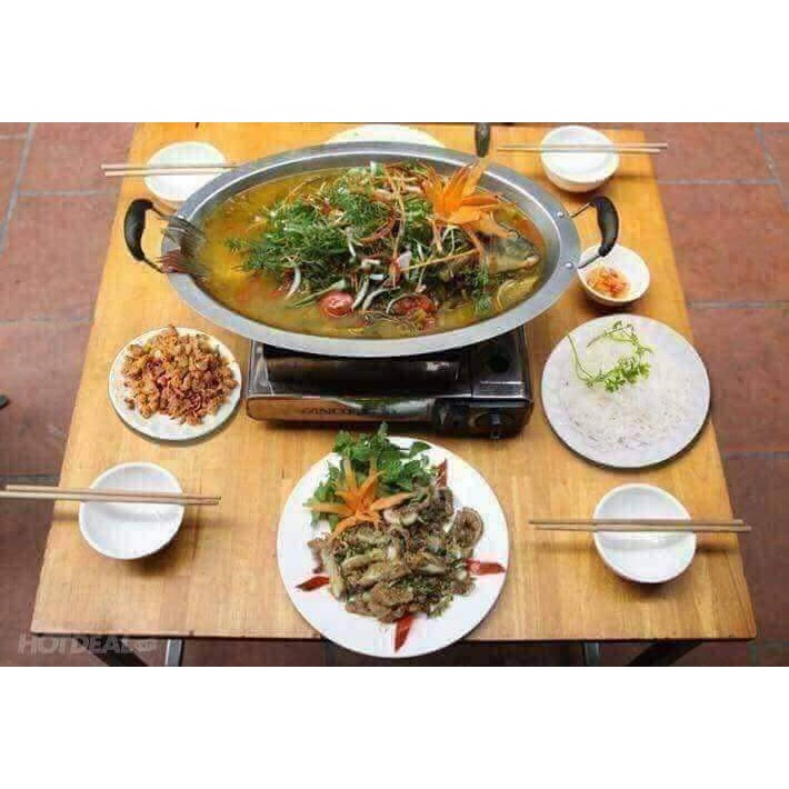 KHAY LẨU CÁ CHÉP OM DƯA