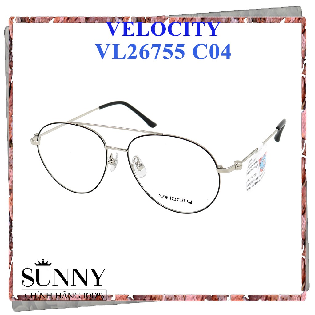 VL26755 - Gọng kính Velocity Hàn Quốc, hàng chính hãng, kèm tem thẻ chống hàng giả
