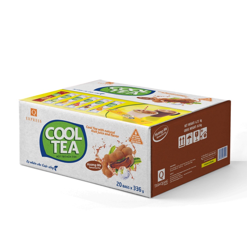 Trà me Cool Tea bột trà hòa tan hương me Trần Quang