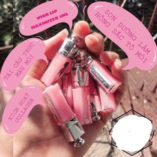 combo 2 Son dưỡng Dior Lip Maximizer Collagen Active 2ml