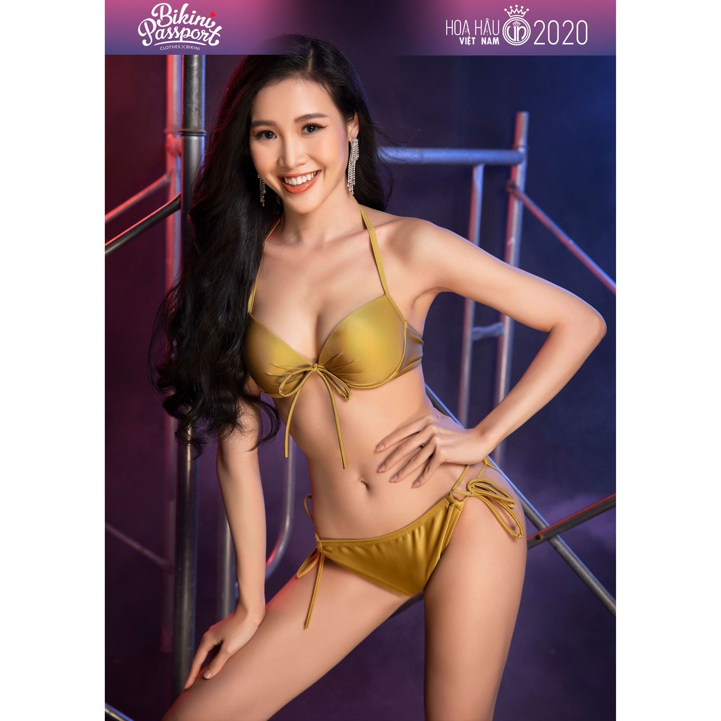 [Mã LT50 giảm 50k đơn 250k] Đồ bơi Nữ BIKINI PASSPORT kiểu hai mảnh lưng thấp cột dây hai bên- màu Vàng đồng - BS361_LYL | BigBuy360 - bigbuy360.vn