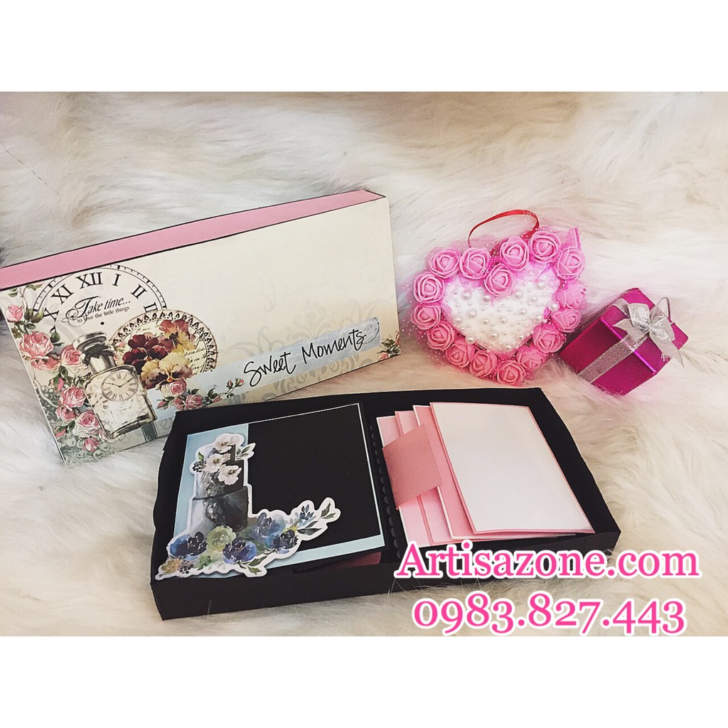 Scrapbook, album dán ảnh kiểu hộp mini (Đọc kỹ mô tả từng sản phẩm trong bài viết)