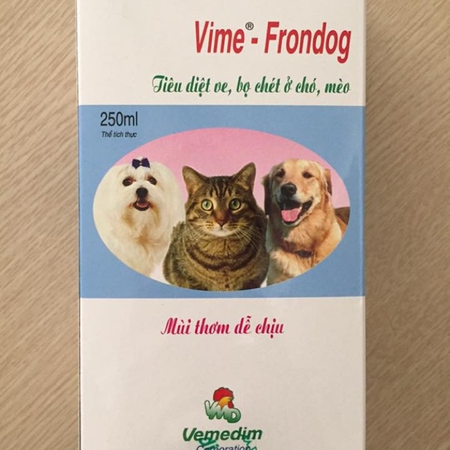 Xịt trị ve giận chó mèo frondog