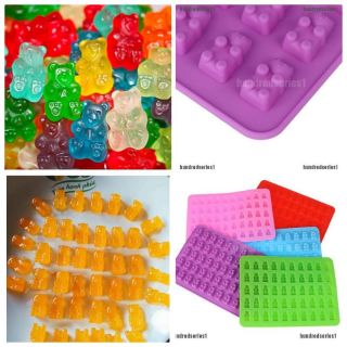 Combo 2 khuôn silicone làm kẹo chíp chíp + 100g bột gelatine đức + 1 ỐNG BƠM