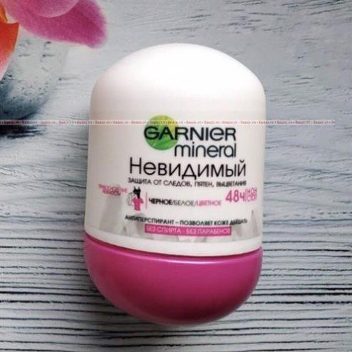 [CHÍNH HÃNG 100%] Lăn Khử Mùi Garnier  (50ML) - Gíup Bạn 48h Siêu Khô Thoáng, làn da dưới cánh tay mịn màng