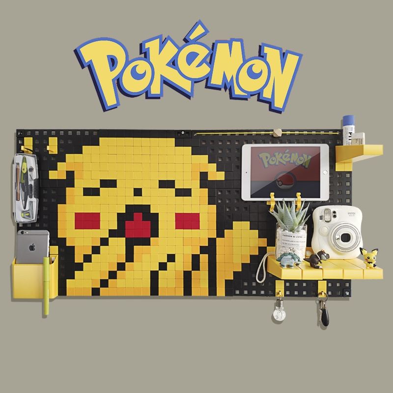Bảng pegboard treo tường đa năng chủ đề Pokemon