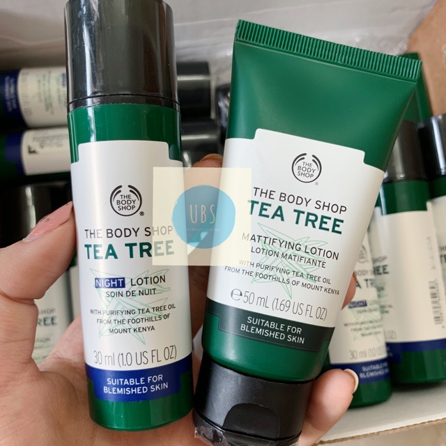 Lotion Dưỡng Ẩm Ngày/Đêm cho Da Kiềm Dầu The Body Shop Tea Tree