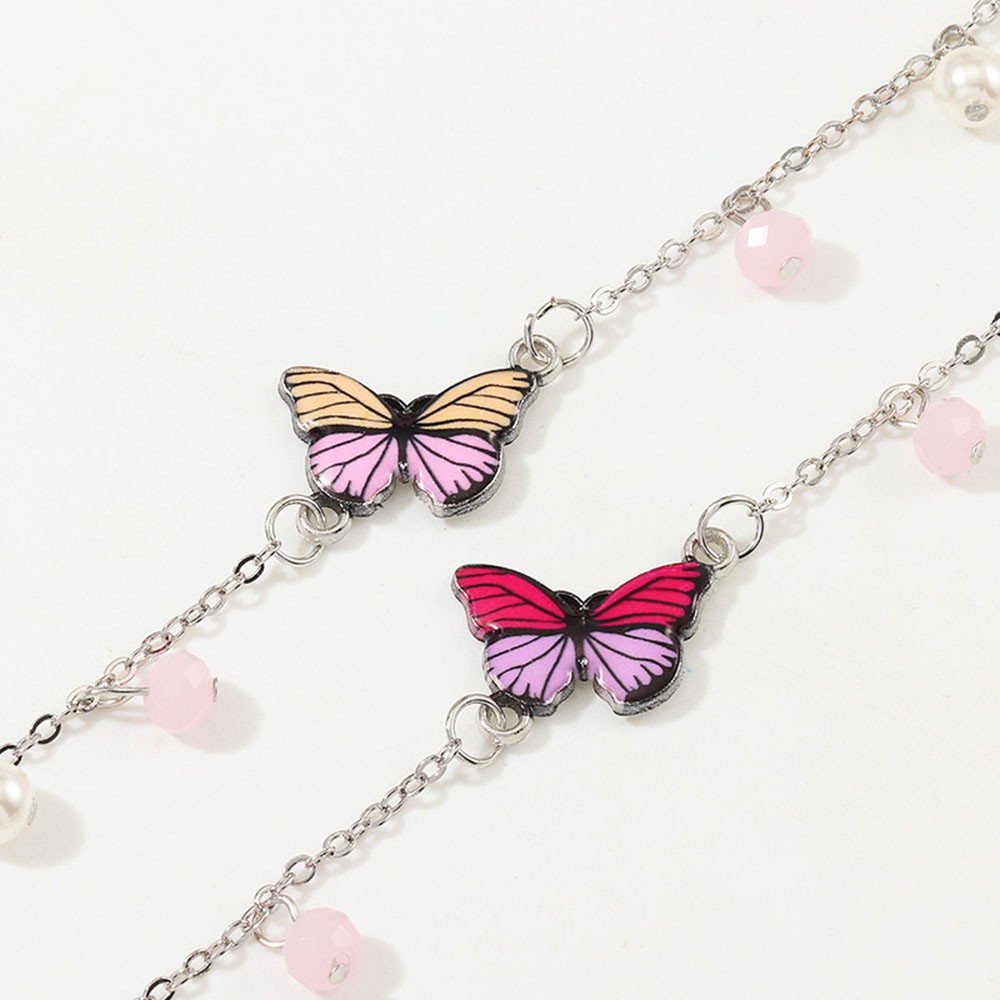 BUTTERFLY Vòng Tay Phối Mặt Hình Bướm Phong Cách Bohomian