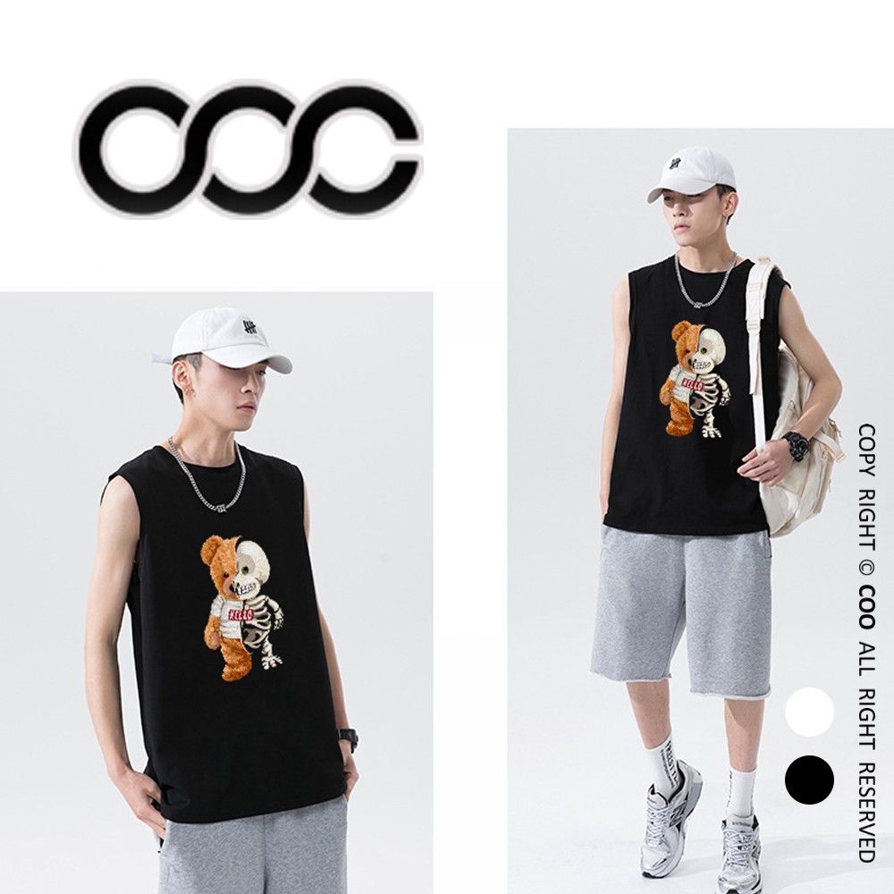 Áo ba lỗ nam Coo phom Unisex, tanktop nam nữ cotton, áo sát nách kiểu dáng rộng TS-002 | BigBuy360 - bigbuy360.vn