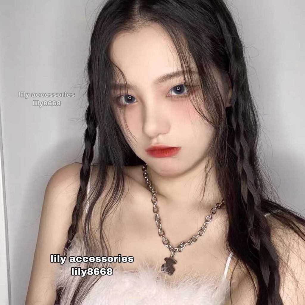 Chain Necklace dây chuyền vòng cổ hình gấu siêu bền cho nam và nữ unisex