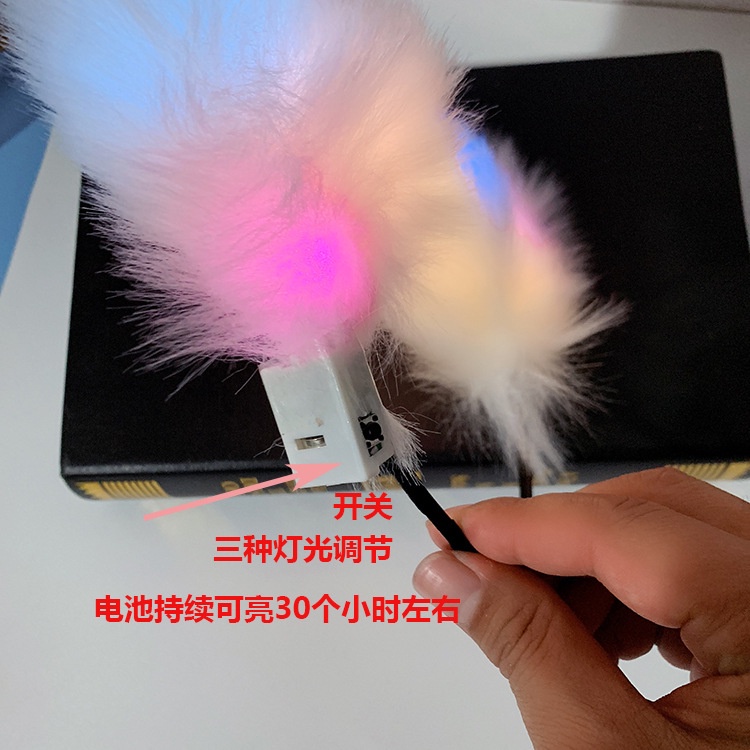 Băng đô tai mèo dễ thương có đèn