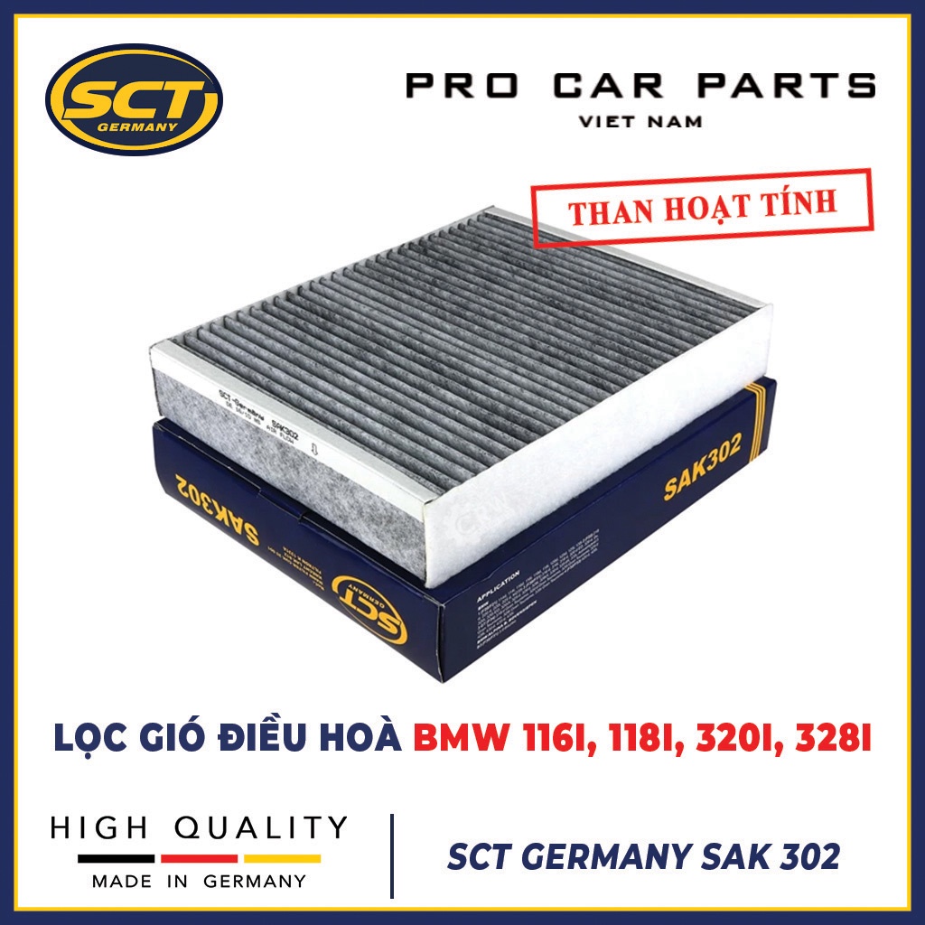 Lọc Gió Điều Hoà BMW 116i, 118i, 320i, 328i SCT GERMANY SAK 302