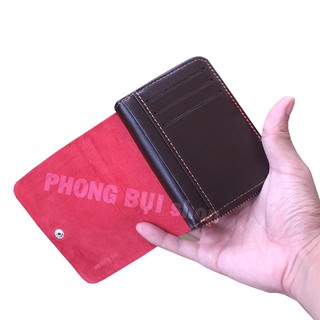 Ví Da Nam Cúc Bấm Lót Nhung Sang Trong Phong Cách Châu Âu Nhiều Ngăn Tiện Lợi