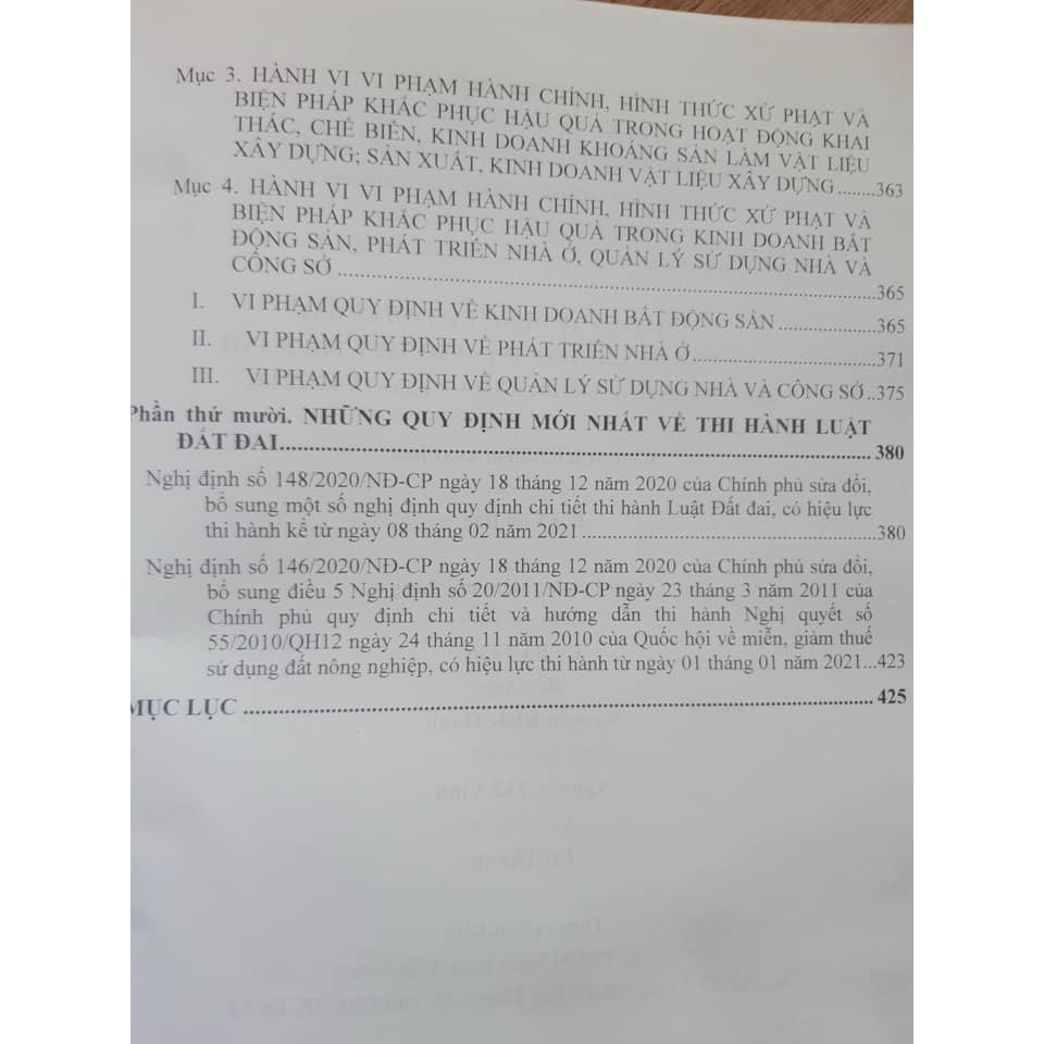 Sách - Chỉ dẫn áp dụng Luật đất đai và văn bản hướng dẫn chi tiết thi hành theo Nghị định 148/2020/NĐ-CP ngày 18/12/2020