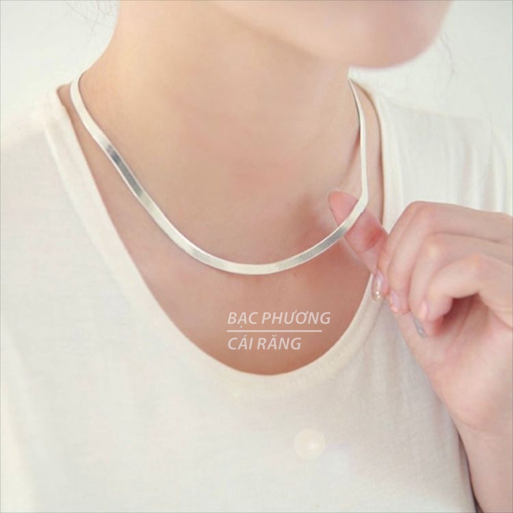 Dây Chuyền Kiểu Dây Ép Máy Mẫu Vàng Trắng Ý Cao Cấp