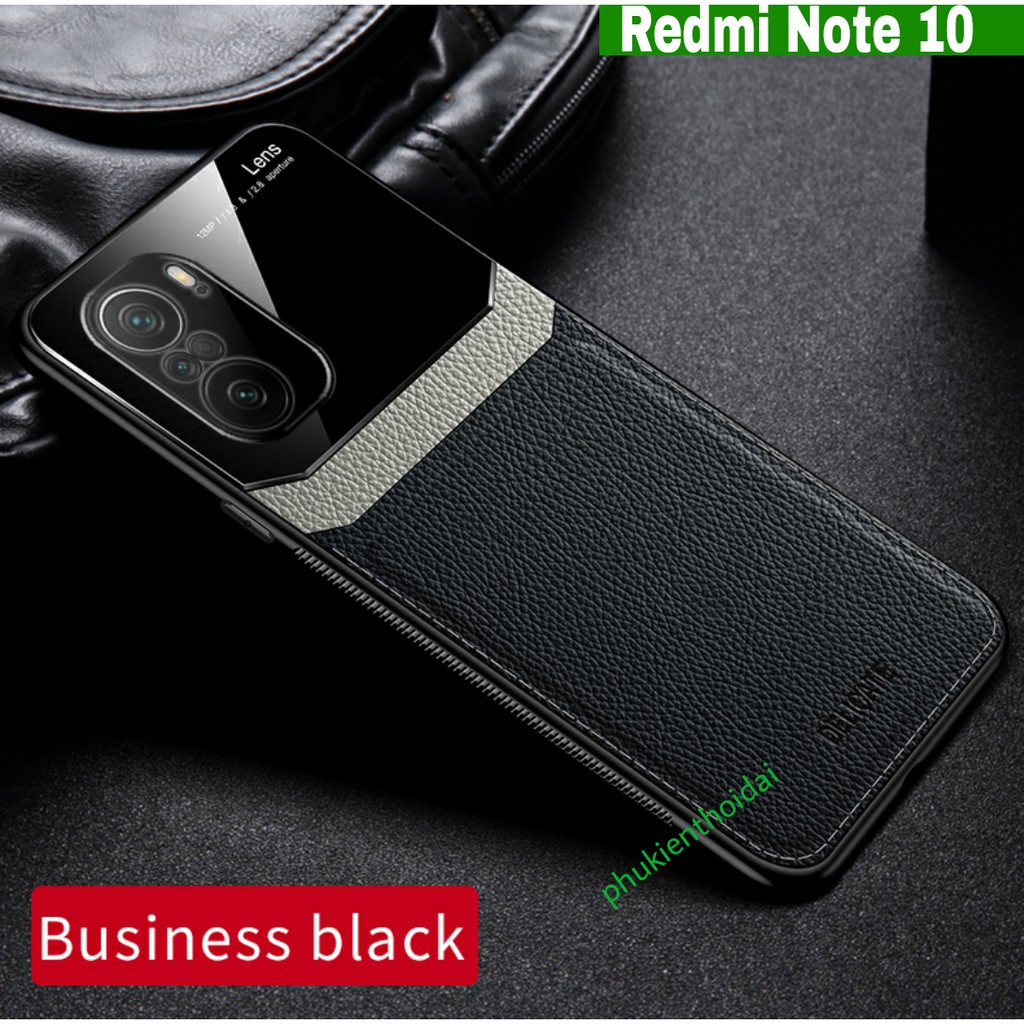 Xiaomi Redmi Note 10 / 10s ốp lưng chống sốc Da Kính cao cấp siêu đẹp