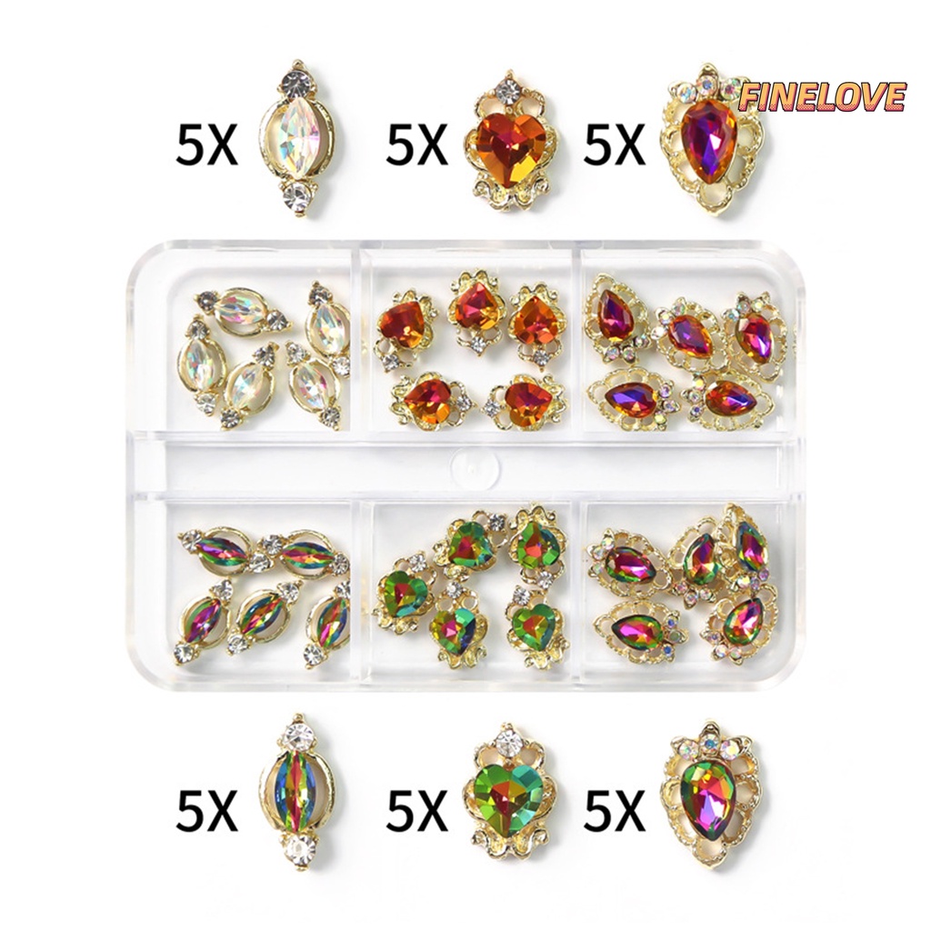 Phụ Kiện Trang Trí Móng Tay Hình Bướm Bằng Hợp Kim Đính Đá Xinh Xắn