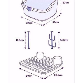 Giá úp bình sữa có nắp đậy