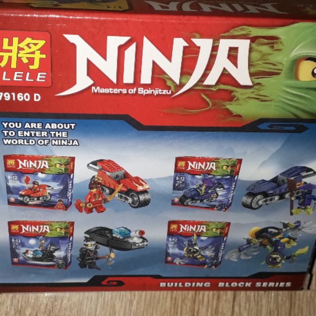 Lắp ráp 1 hộp LegoNinja Xe tàu 79160 có nhiều chi tiết bằng nhựa ABS
