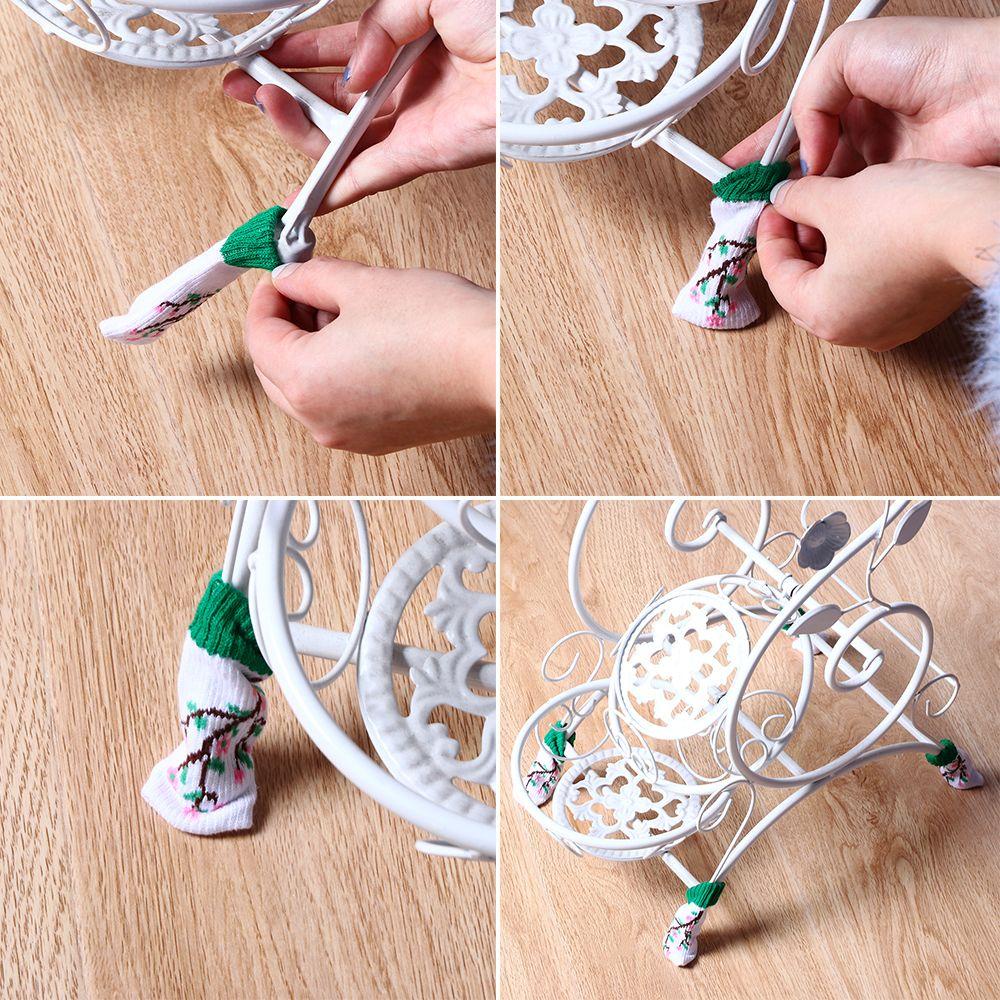Set 4 Vớ Bọc Bảo Vệ Chân Ghế Nội Thất Ốp
