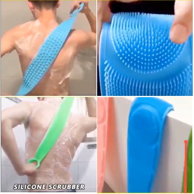 DÂY TẮM CHÀ LƯNG 2 MẶT BẰNG SILICONE