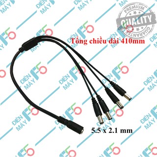 Dmf5 dây chia nguồn dc 1 sang 4 dc 5.5x2.1mm
