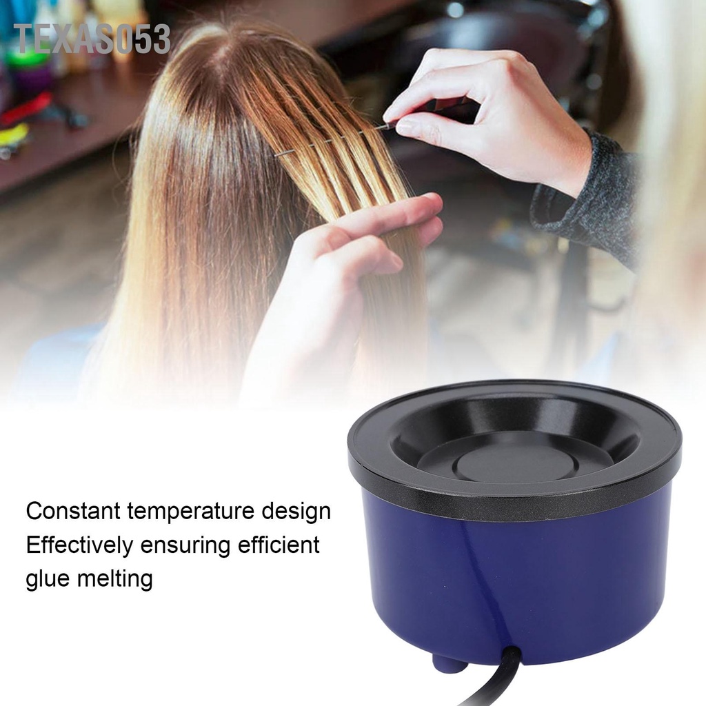 Hàng HOT Bếp nấu keo nến bằng điện dành cho mở rộng tóc Nhiệt độ không đổi Làm nóng nhanh 110‑240V【Texas053】