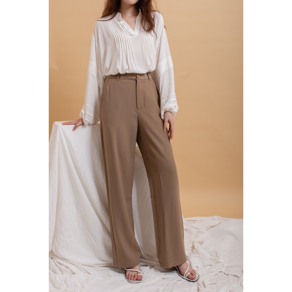 [26Studio] Áo sơ mi vải đũi Silvia top