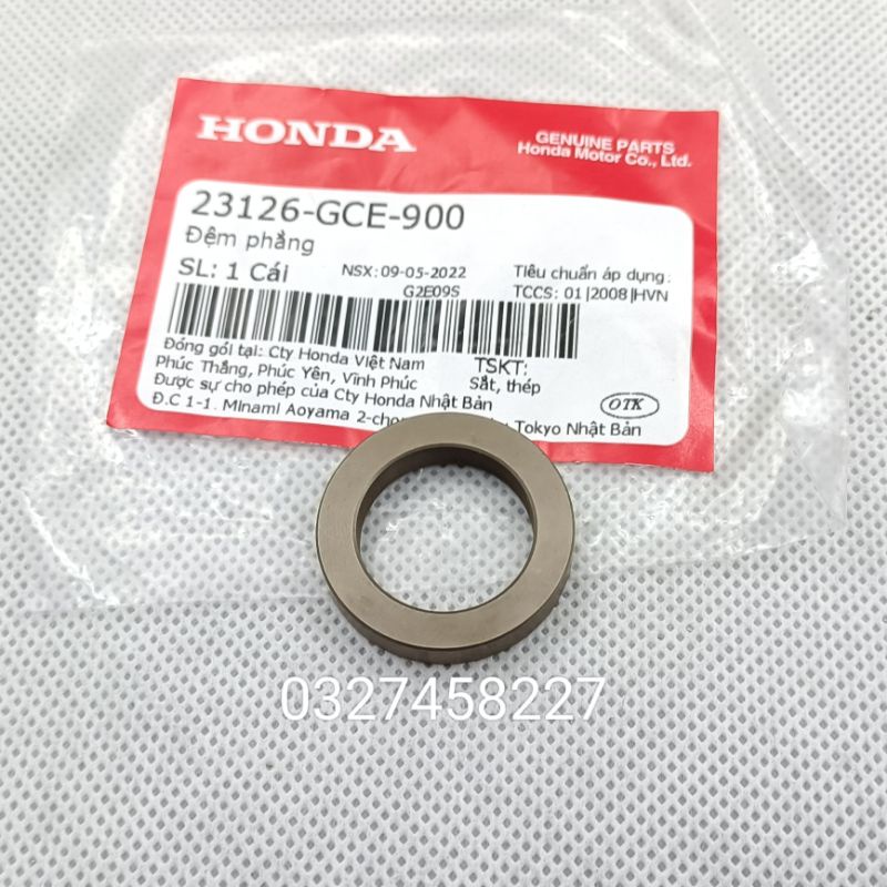 Đệm phẳng, lông đền chuông nồi côn ly hợp xe DREAM, WAVE, FUTURE zin Honda