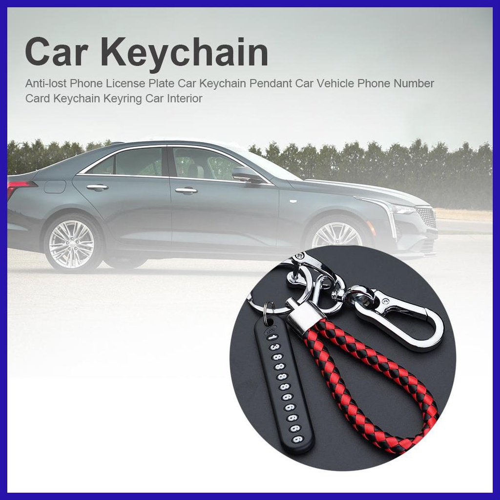Móc Chìa Khóa / Biển Số Điện Thoại Chống Thất Lạc Tiện Dụng Cho Xe Hơi