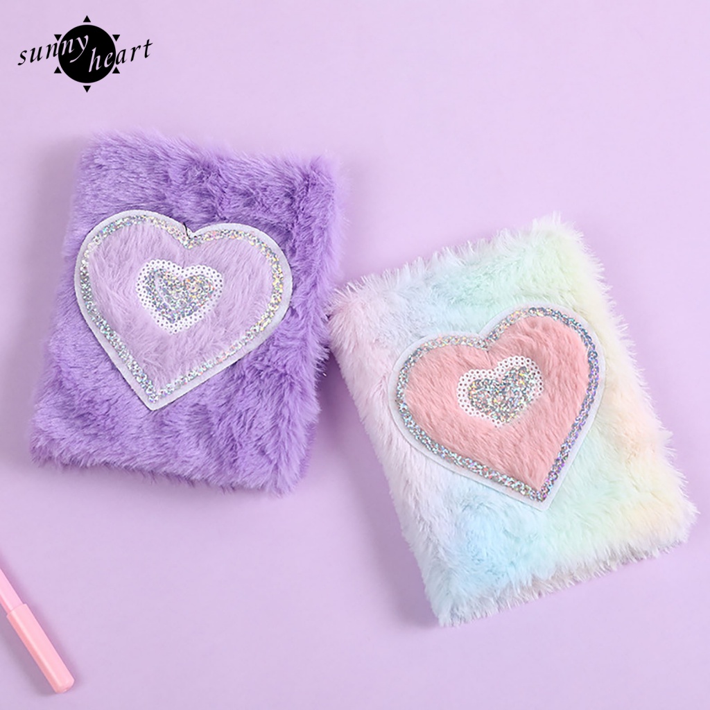 Sunnyheart Sổ Tay Ghi Chú Nhật Ký Lập Kế Hoạch Hàng Tuần Bằng Lông Nhung Lâu Trôi Không Có Mực