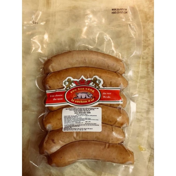 XÚC XÍCH SÀI GÒN 80GR – SMOKED SAIGONESE SAUSAGE ( 500G /GÓI)