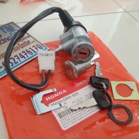 Bộ ổ khóa điện xe Super DREAM zin chính hãng honda