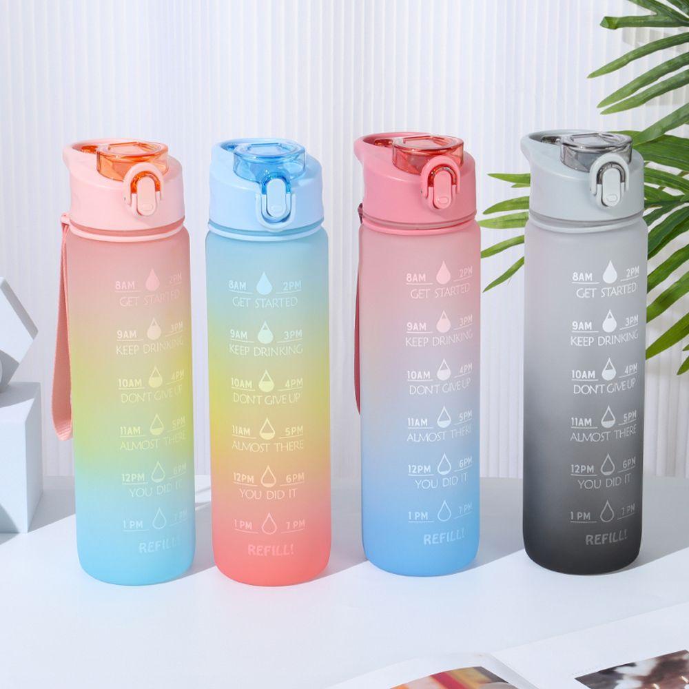 PISTA Bình Nước 1000ml Chống Rò Rỉ Có Ống Hút Tiện Dụng