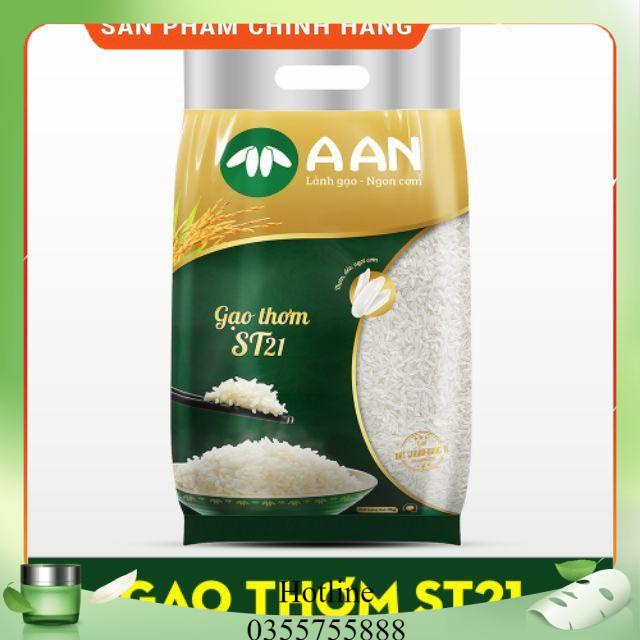 Gạo thơm ST21 - đặc sản Sóc Trăng - bịch 5kg ( hàng chuẩn công ty)