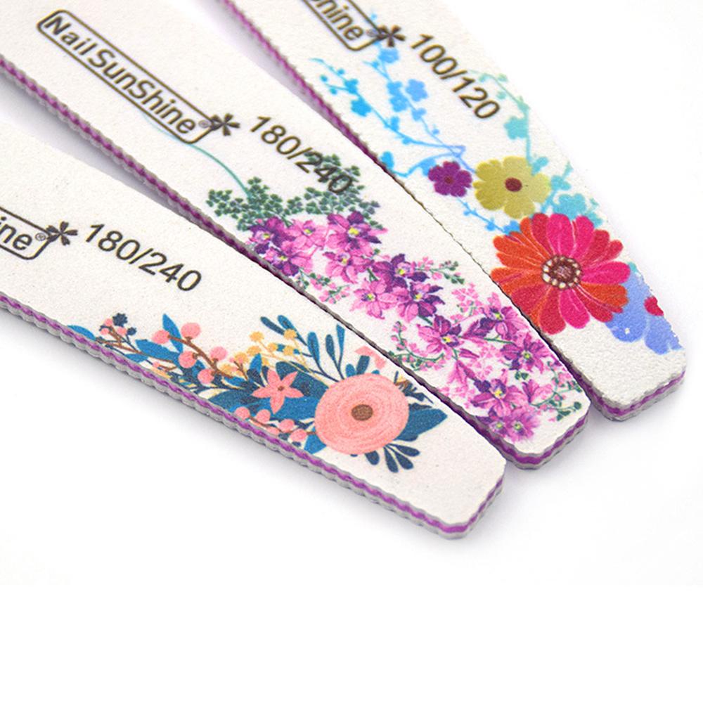 ღOKDEALSღ 100/120/180/240 Sanding Buffer Beauty Tools Nail Care Nail Files Double Sided Pedicure Portable Professional Manicure
