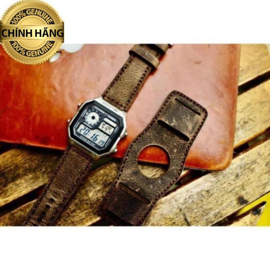 TẤM BUNDSTRAP DA SÁP NGỰA VÂN HẠT TỰ NHIÊN – RAM B2 - HÀNG CHÍNH HÃNG RAM LEATHER .