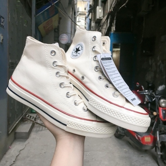 Giày Convers 1970s Trắng Cổ Cao [ Full Box ] Nam, Nữ - Snesker Convers Cao Cấp