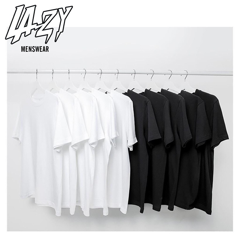 Áo thun trơn unisex LAZY